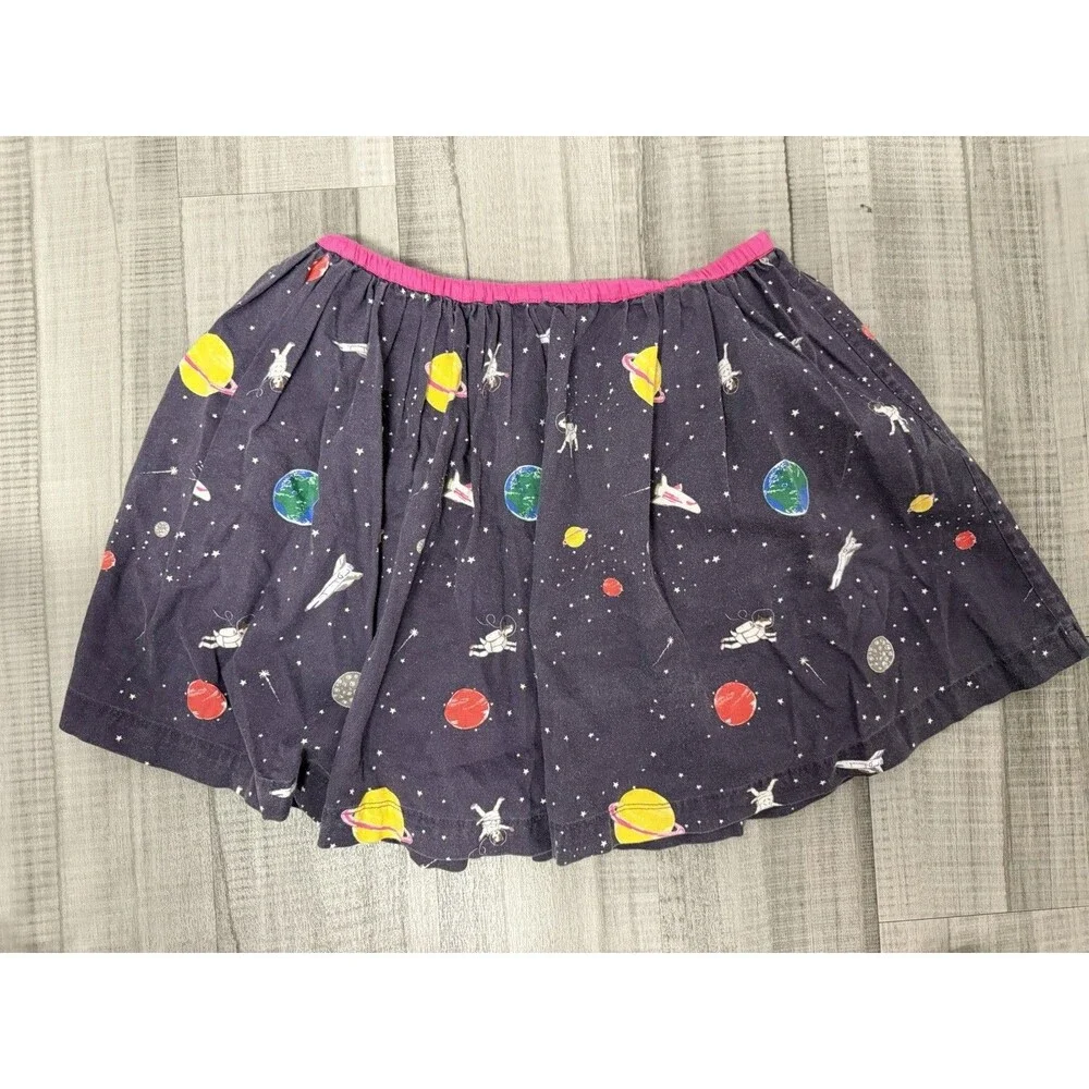 Mini Boden Astronaut Dogs Skirt Size 11-12